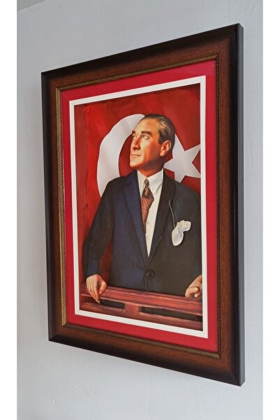 Marina Hediyelik Üç Boyutlu - Atatürk Temalı Rölyef Tablo - 60x45 Cm