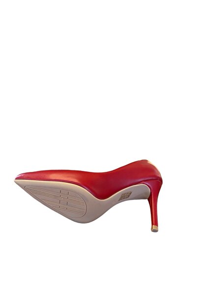 Rugano 80123 hakiki deri kırmızı stiletto