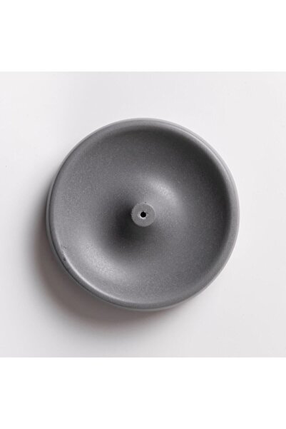 lukkahome Lukka Home Yuvarlak Açık Gri Beton Tütsülük Çubuk Tütsülük