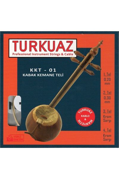 Turkuaz Kkt-01 مجموعة من أوتار الكمان السلكية