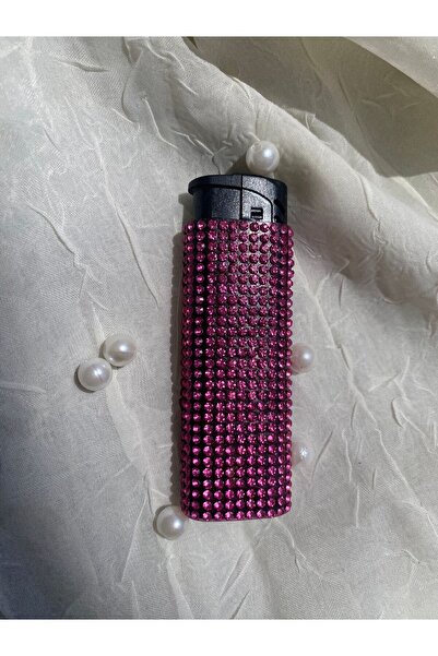 Zey Desing ŞEKER PEMBESİ TAŞLI ÇAKMAK (Rüzgara karşı dayanıklı)