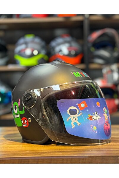 IXANN Motosiklet Kask Yazlık Çenesiz Mat Siyah