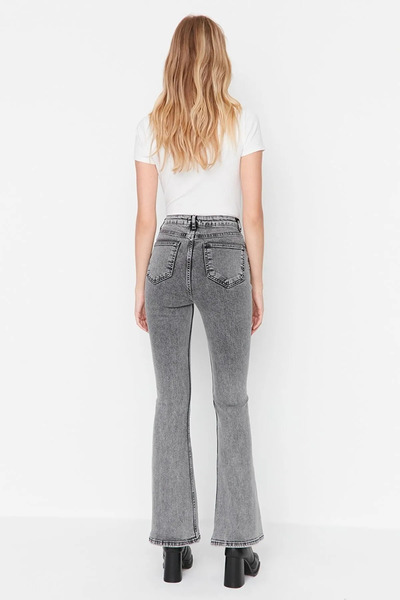 Ramrod Elle Smoked High Waist Lycra Spanish Leg Jeans