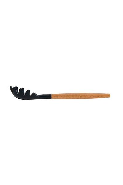 Kosova Anthracite Bamboo Handle Silicone Pasta Serving Spoon