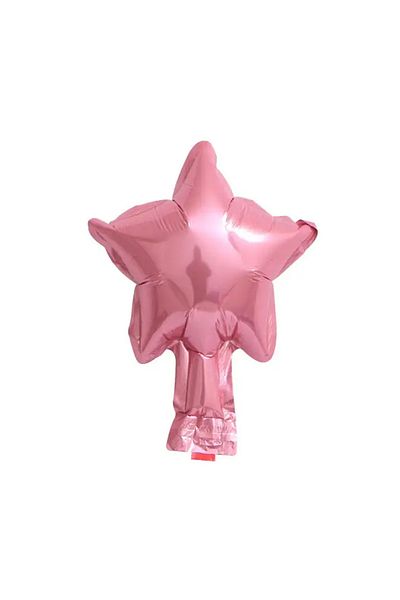 kidspartim Pink Mini Star Foil Balloon - 5 Inch, 5 Pieces