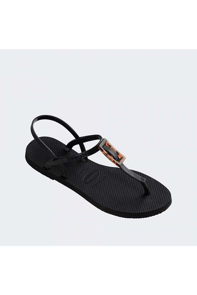 Havaianas You Paraty Big Buckle - Μαύρες γυναικείες παντόφλες 0090
