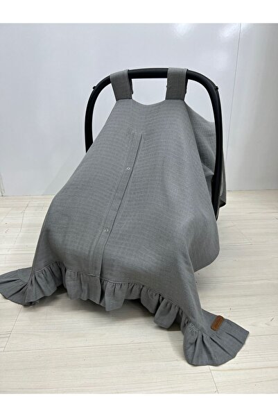 Sahra İpek Fırfırlı Müslin Puset Örtüsü