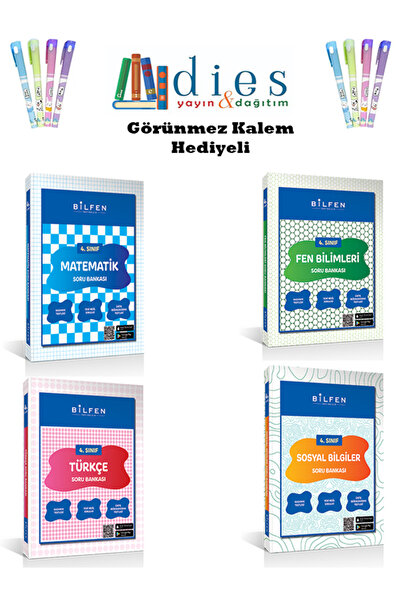 Bilfen Yayıncılık Bilfen Yayınları 4. Sınıf Matematik-Türkçe-Fen-Sosyal Soru ...