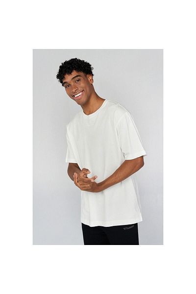 hummel Ανδρικό μπλουζάκι Baran White Oversize 911637 -9003
