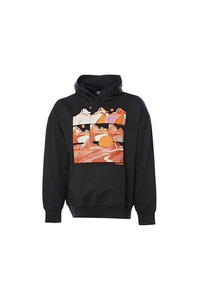 hummel Мъжки ежедневен суитшърт с качулка Hmlbenoit 921843-2001 Черен