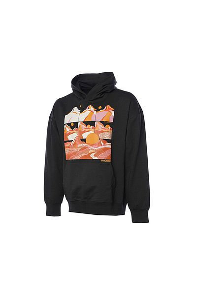 hummel Мъжки ежедневен суитшърт с качулка Hmlbenoit 921843-2001 Черен