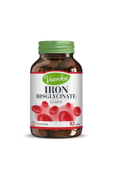 Voonka Iron Bisglycinate - 92 Capsules Iron Supplement