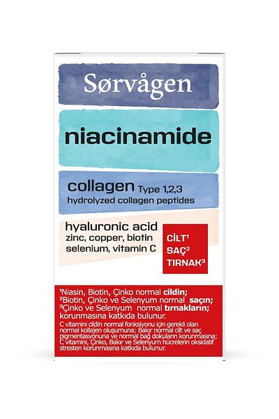 Sorvagen قرص حمض الهيالورونيك نياسيناميد كولاجين / كولاجين