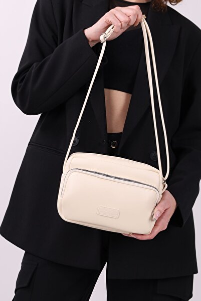 NOTHING Γυναικεία κρέμα 2 τμημάτων με ρυθμιζόμενο λουρί ώμου και τσάντα χιαστί