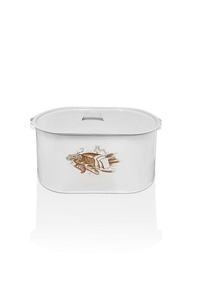 EVSTYLE White Metal Bread Bowl