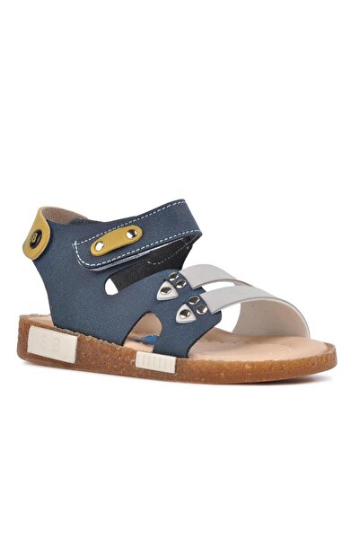 ŞİRİNGENÇ Şiringenç Navy Blue Mustard Comfort Boys' Sandals