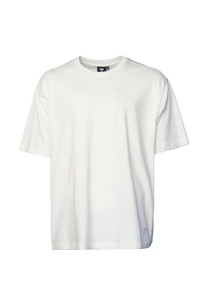hummel Charles Oversize ανδρικό μπλουζάκι με λευκή λαιμόκοψη