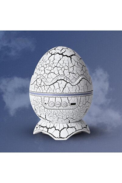 Jetcom Dinazor Yumurtası Şekilli Kumandalı Galaxy yıldızlı Gökyüzü Kablosuz Bluetooth Speaker Gece Lambası