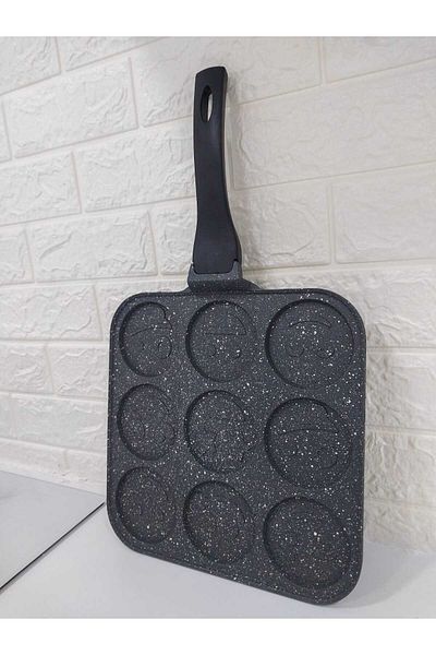 COOKCASE Square Cast Pancake Pan with Emoji
