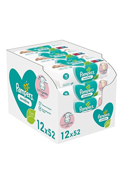 Prima Pampers Sensitive Hassas Islak Bebek Havlusu 52x12 Adet (624 Yaprak)