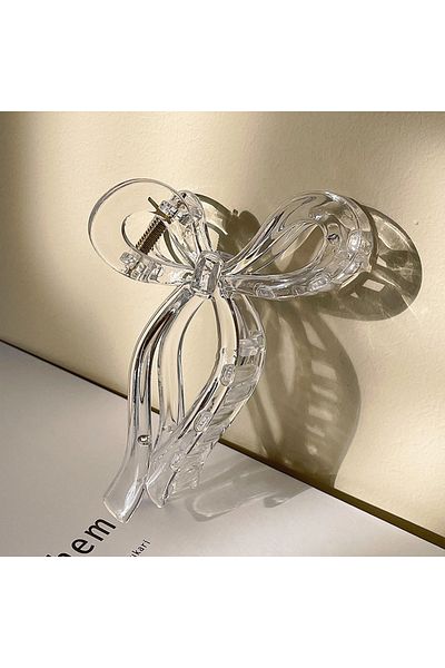 AURRARİ Arc strălucitor și transparent pentru femei - Cataramă de dimensiuni mari (11 cm)