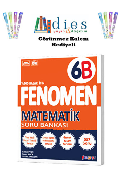Fenomen Yayıncılık Fenomen 6. Sınıf Matematik (B) Soru Bankası