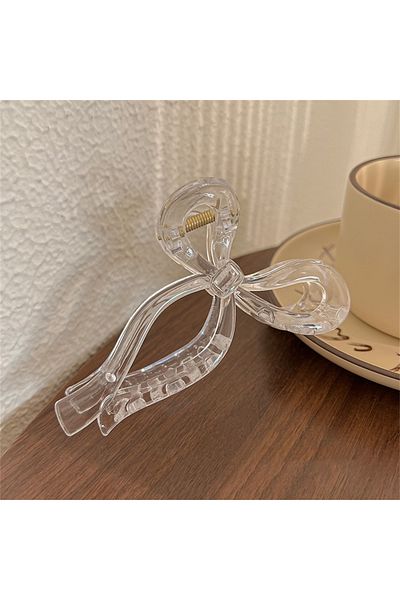 AURRARİ Arc strălucitor și transparent pentru femei - Cataramă de dimensiuni mari (11 cm)