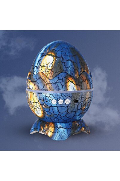 Jetcom Dinazor Yumurtası Şekilli Kumandalı Galaxy yıldızlı Gökyüzü Kablosuz Bluetooth Speaker Gece Lambası