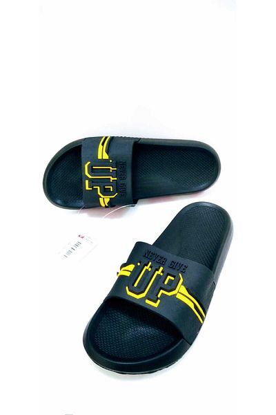 GEZER NEVER PES - Papuci pentru bărbați, plajă, mare, baie, balcon, calitate Never Give Up