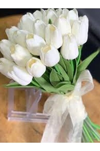 YASİMA Lüks 16 Lı Islak Lale Demeti Düğün Nişan Gelin Ve De Saksı Sevgililer Günü