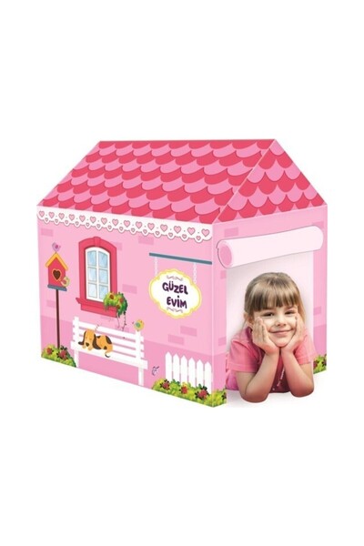 smilechild Güzel Evim Pembe Büyük Oyun Çadırı