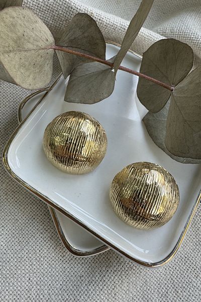 fuya design Steel Earrings - Textured Heel Design