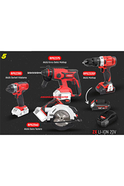 RDX PRO5 AKÜLÜ SET KIRICI DELİCİ MATKAP SUNTA KESME AKÜLÜ MATKAP 30PCS