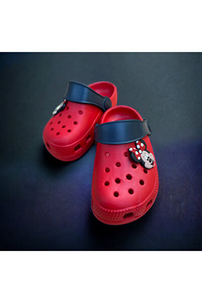 Hızlı Al Micey Mouse Patterned Girl's Cross Slippers