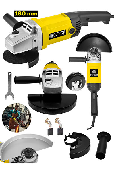 DETROİT TOOLS Usa Powertools Büyük Boy 180mm Taşlama Makinesi Metal Kesme Spi...