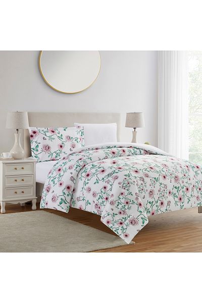 In House Noor | 4 Pieces Summer Comforter Set - Queen - 240x190 cm - Multicolor