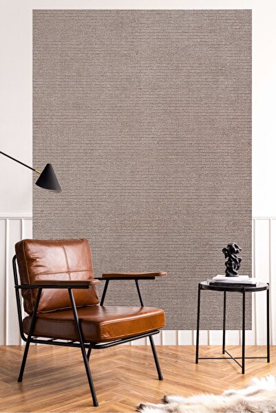 tropikal home Modern Desenli Yıkanabilir Şönil Dokuma Saçaklı Kaymaz Taban Sa...