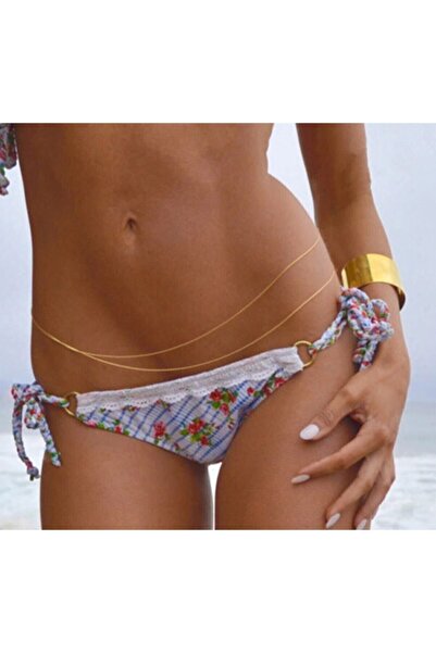 Nishstyle Altın Renk Eos Model Bel Göbek Kolyesi