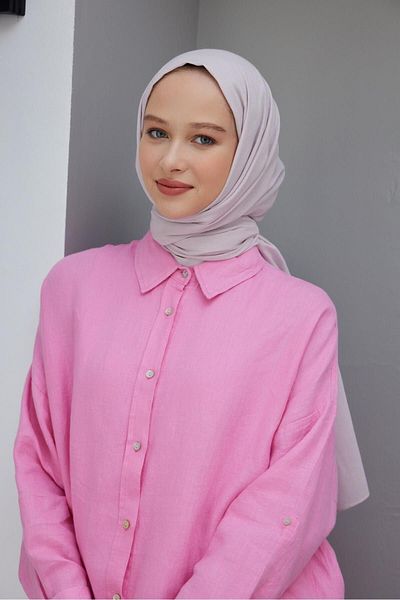 Şalland Organic Cotton Voile Shawl Soft Lilac