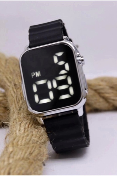 m melisa hediyelik Black Color Silicone Cord Heart Screen Unisex Young Childr...