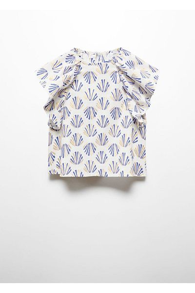 MANGO Kids Tricou Albastru Pentru Copii