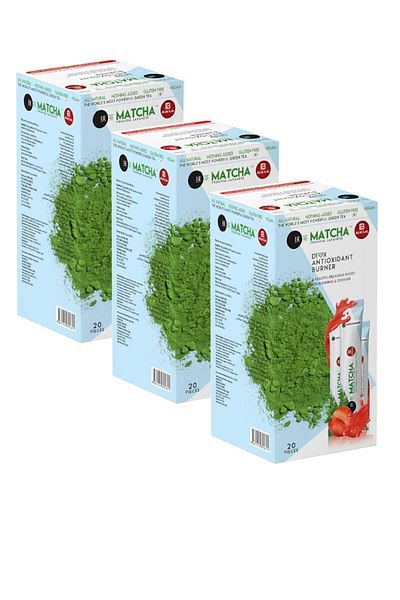 Bilge İlaç Matcha Premium Japanese شاي ماتشا بودرة - 3 علب و3 عبوات