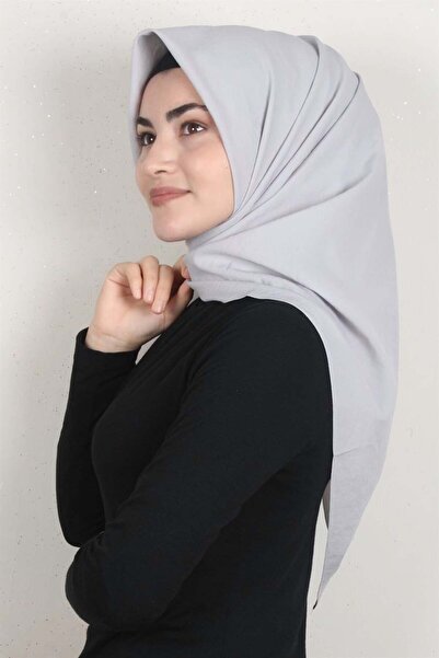 PİRAMİT Medine & Beta Eşarp 4650-17 Gümüş