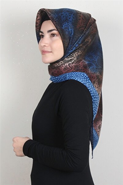 Eşarppark Kışlık Yün Eşarp 1153-6 Mavi