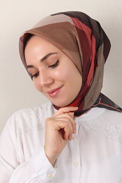 Eşarppark Lavina Fresh Eşarp 2772-5 Siyah-Pembe
