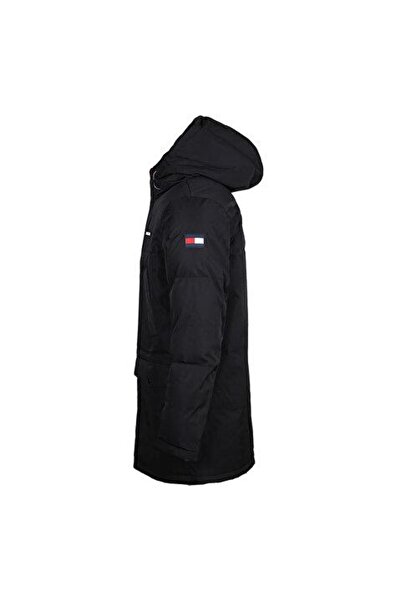 Tommy Hilfiger Arctic Cloth Parka Erkek Mont Siyah