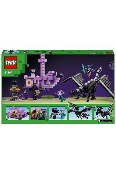 LEGO Mınecra f t Ender Ejderhası ve End Gemisi 21264 - 8 Yaş ve Üzeri Macera Oyunları Seven Çocuk