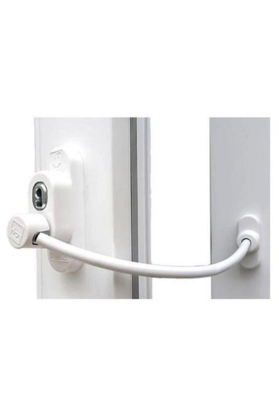 Bijutek Pvc Window Safety Child Security Lock with Steel Rope Cable (3)