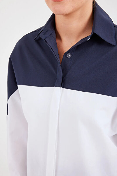 Rodi Color Blocked Oversize Women's Shirt - 20221