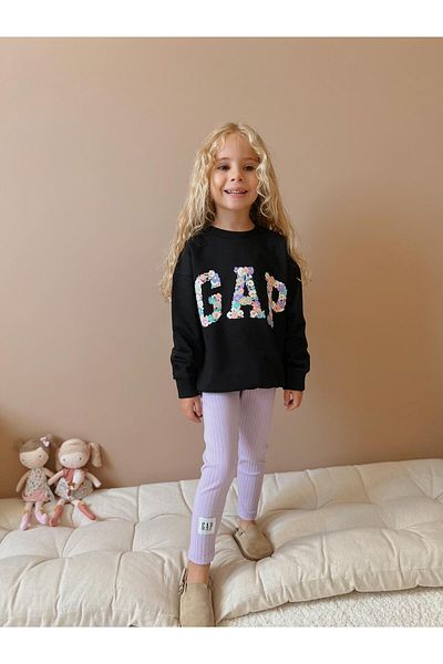 GAP Baby طقم بنطال ضيق بنقشة الزهور للفتيات